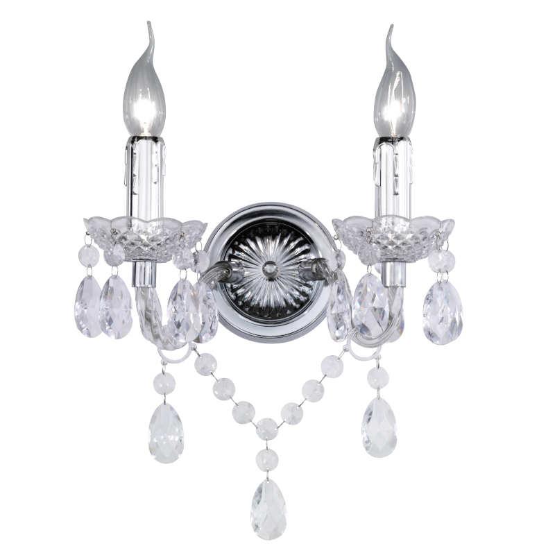 AURA-LIGHT Zidna lampa LÜSTER R25072000, 2xE14, Hrom