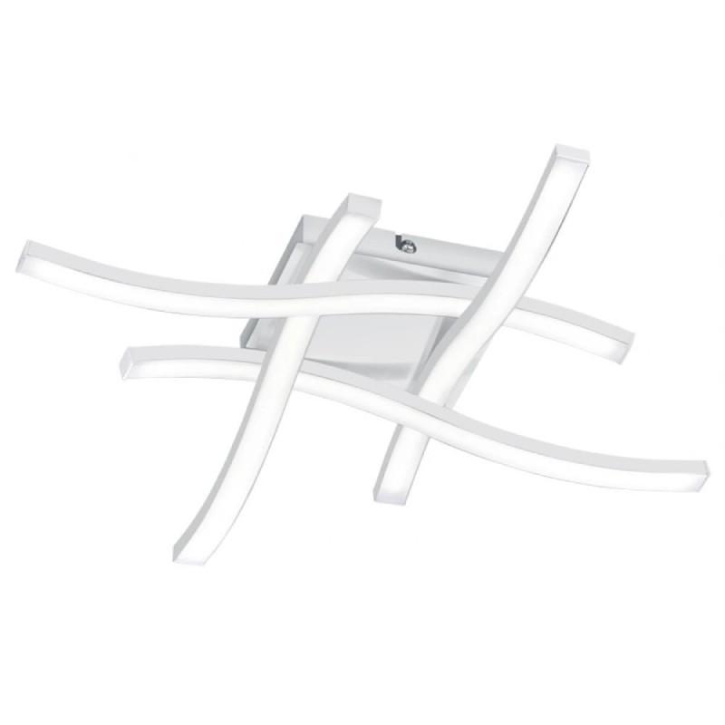 TRIO LIGHTING Led plafonjera ROUTE R62474131, 20W, Bela