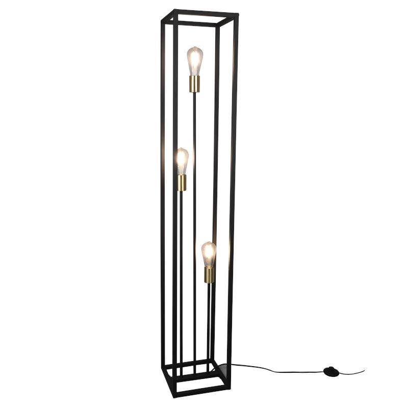 TRIO LIGHTING Podna lampa VITO R40193032, 3xE27, Crna