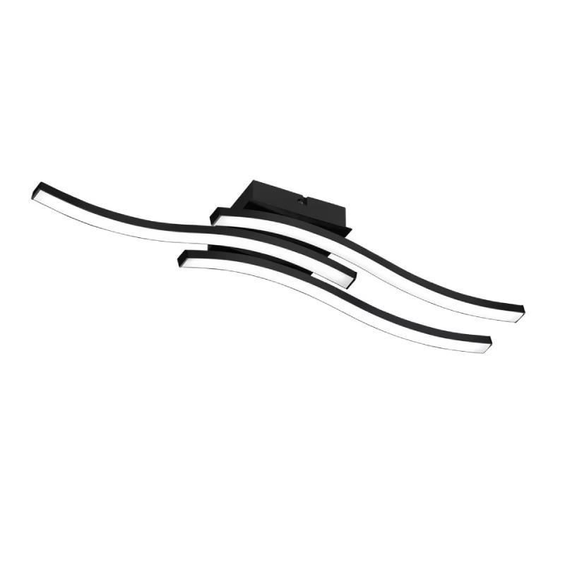 TRIO LIGHTING Led plafonjera ROUTE R62473132, 15W, Crna