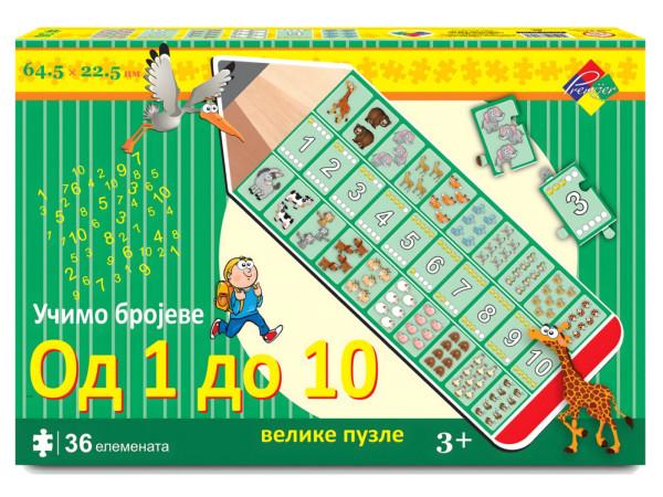 PREMIJER Edukativne puzzle Učimo brojeve od 1 do 10, 36 delova