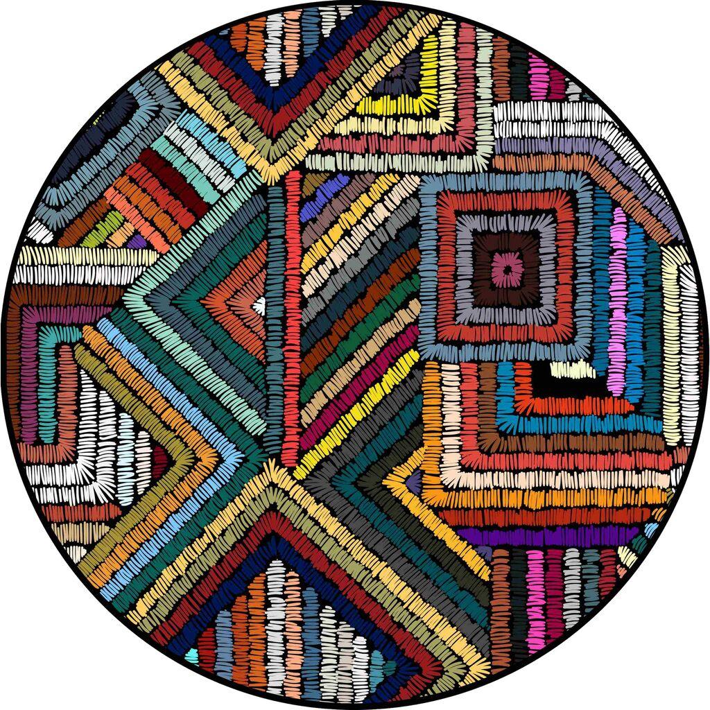 Conceptum Hypnose Tepih CT-2183 Y, 80 cm, Šareni