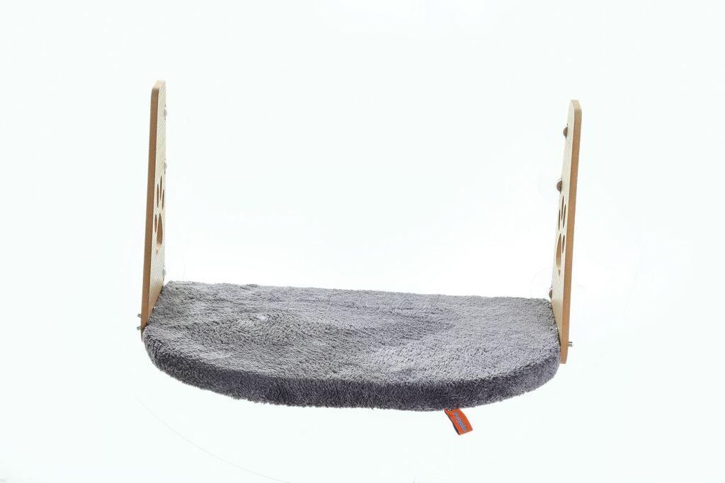 Paws & Whiskers Ležaljka za mačke za prozor, 28 × 47 cm, Antracit