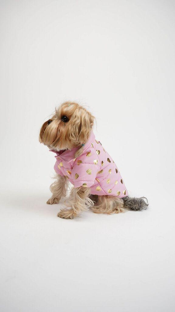 Paws & Whiskers Odelo za pse Amour Coat, Roze