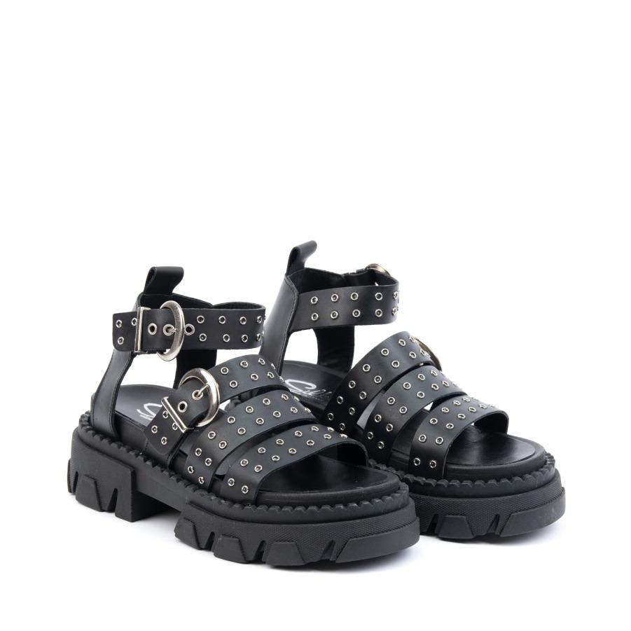 SILIKO Ženske sandale Rock26, Crne