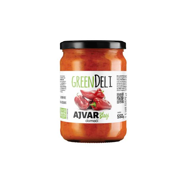 GREENDELI Domaći ajvar, Blagi, 550 g
