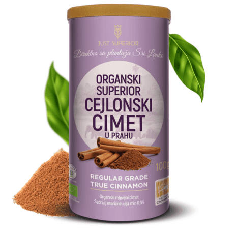 JUST SUPERIOR Organski cejlonski cimet u prahu, 100g