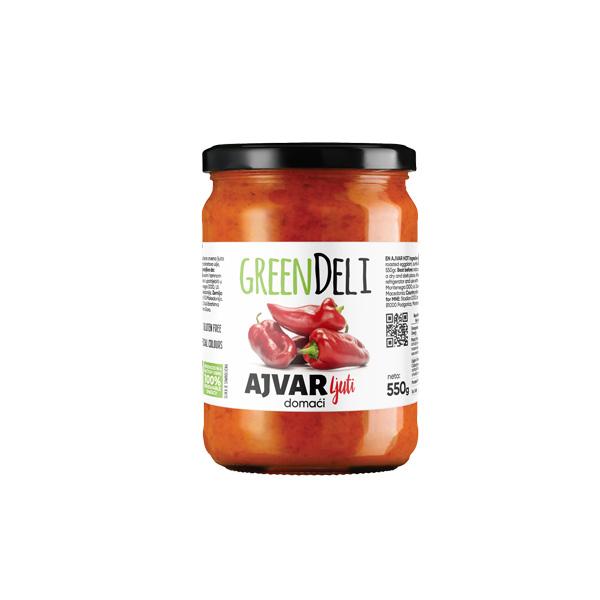 GREENDELI Domaći ajvar, Ljuti, 550 g