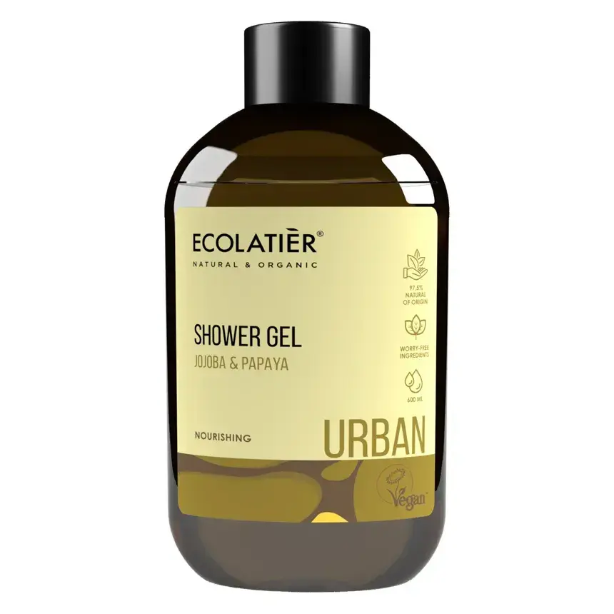 ECOLATIER Gel za tuširanje Urban, Jojoba i papaja, 600 ml