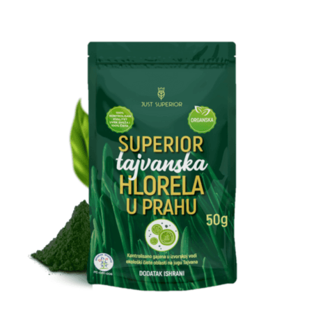 JUST SUPERIOR Tajvanska Hlorela u pragu, Organska, 50 g