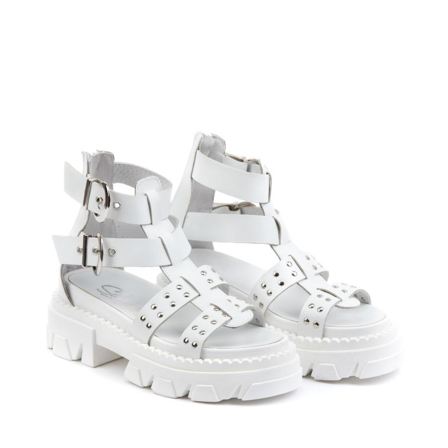 SILIKO Ženske sandale Rock27, Bele