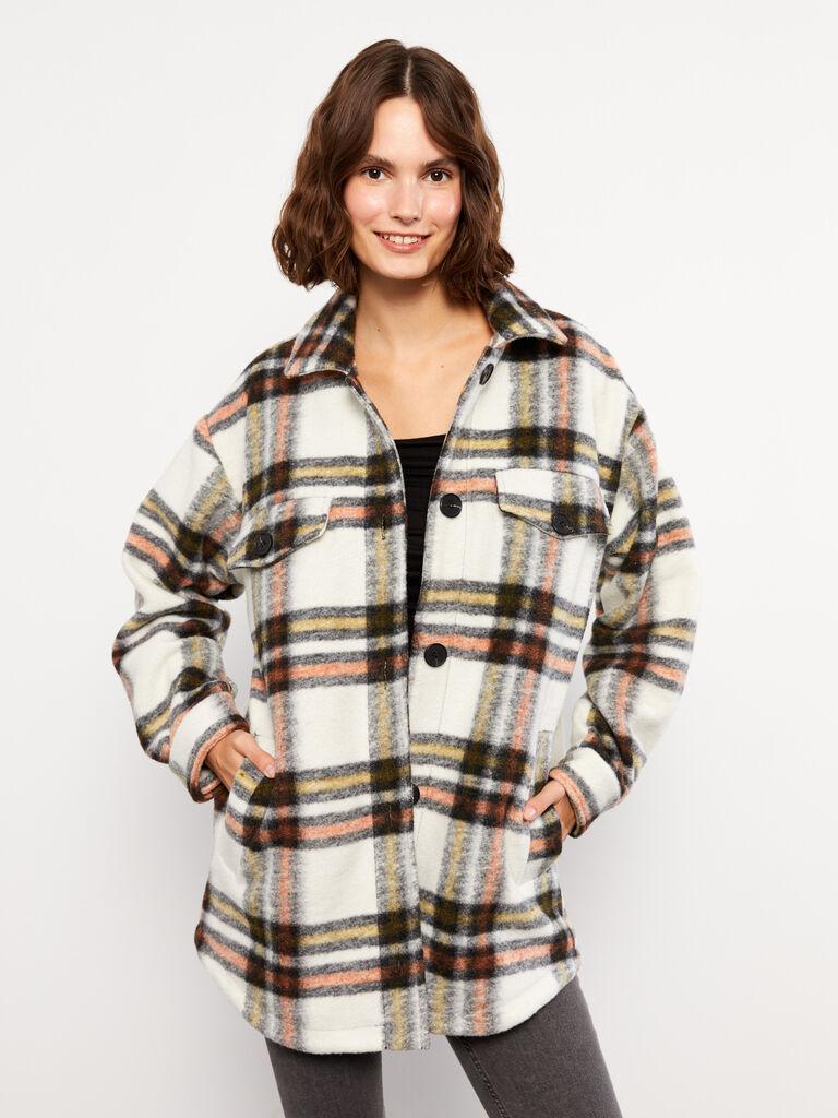 LC Waikiki Ženski kaput W21268Z8-LLL, Oversize, Šareni