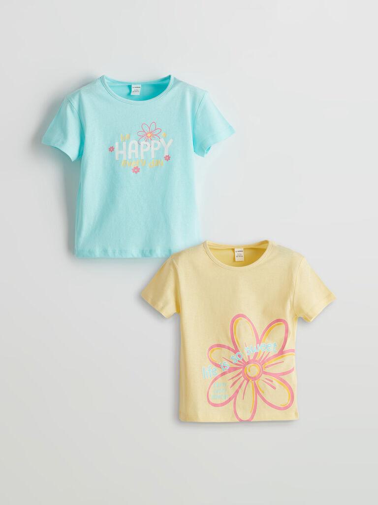 LC Waikiki Majica za devojčice S5FD08Z1-FQJ, 2 komada, Višebojna