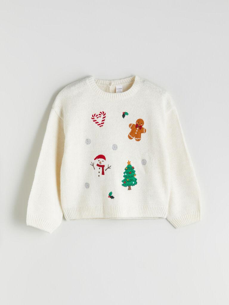 LC Waikiki Džemper za devojčice W5DV79Z1-D2Y, Okrugli izrez, Bež