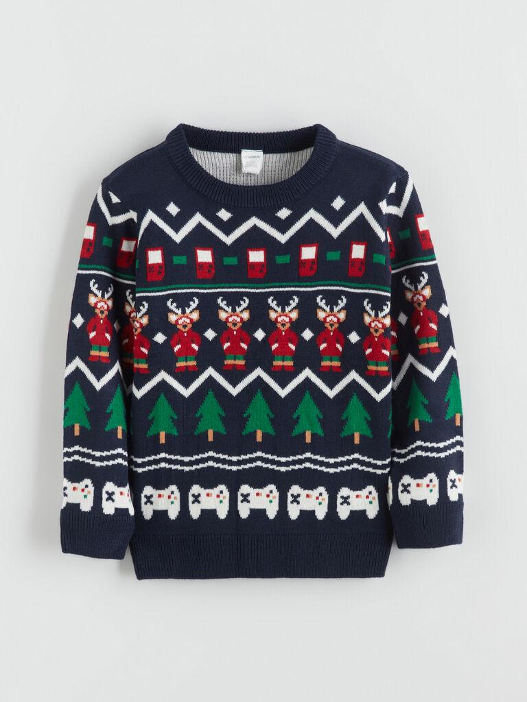 LC Waikiki Džemper za dečake W5DI76Z1-MLC, Okrugli izrez, Šareni