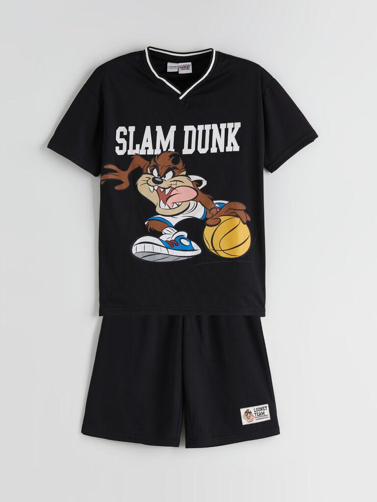 LC Waikiki Komplet za dečake S5DU74Z4-CVL, Majica i šorts, Crni