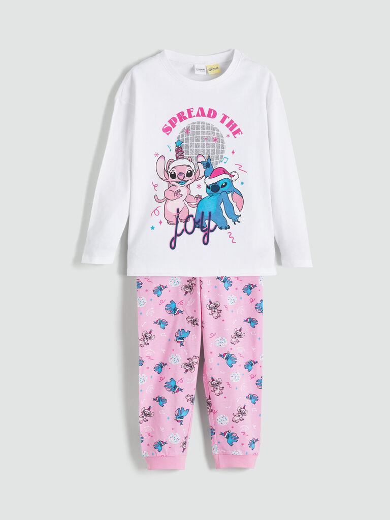 LC Waikiki Komplet pidžama za devojčice W5DP41Z4-Q6K, Belo-roza