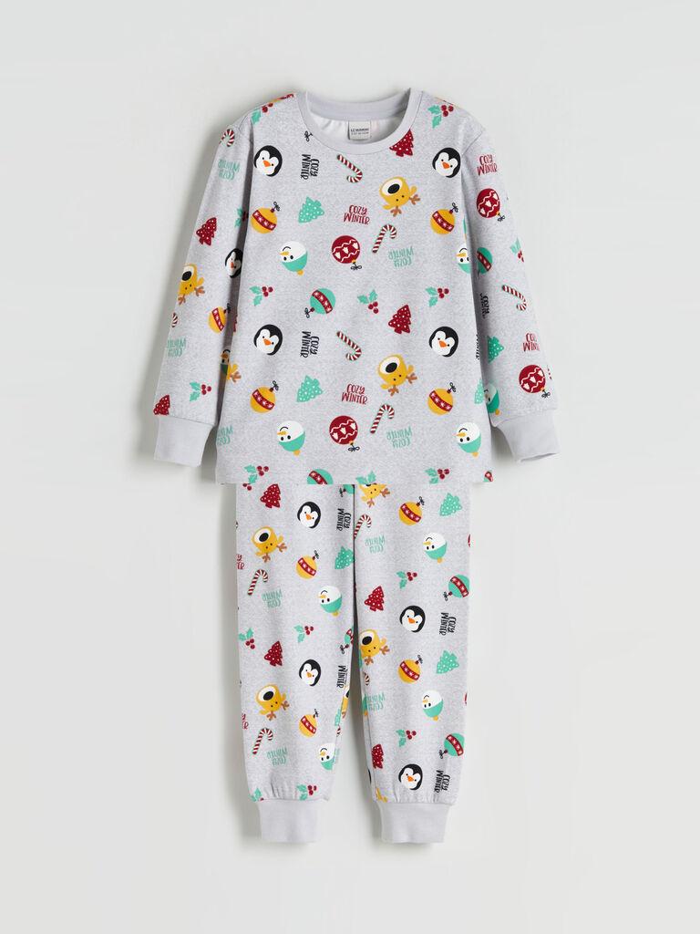 LC Waikiki Komplet pidžama za dečake W5DQ16Z1-998, Siva