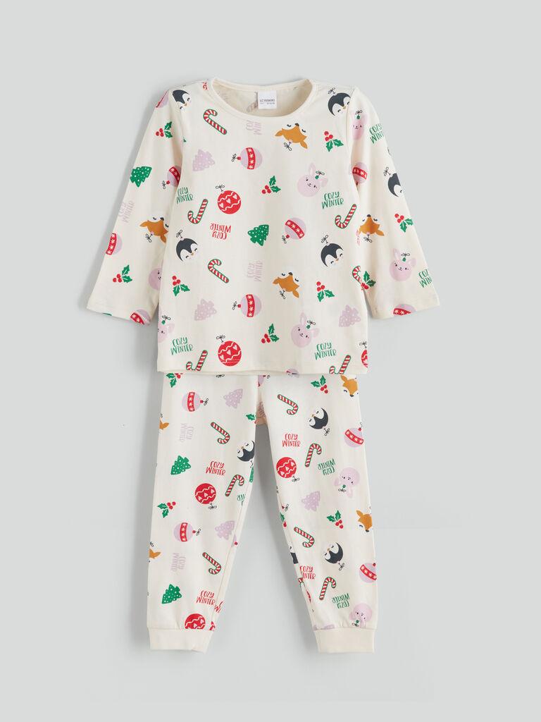 LC Waikiki Komplet pidžama za devojčice W5DO23Z1-LRB, Bež