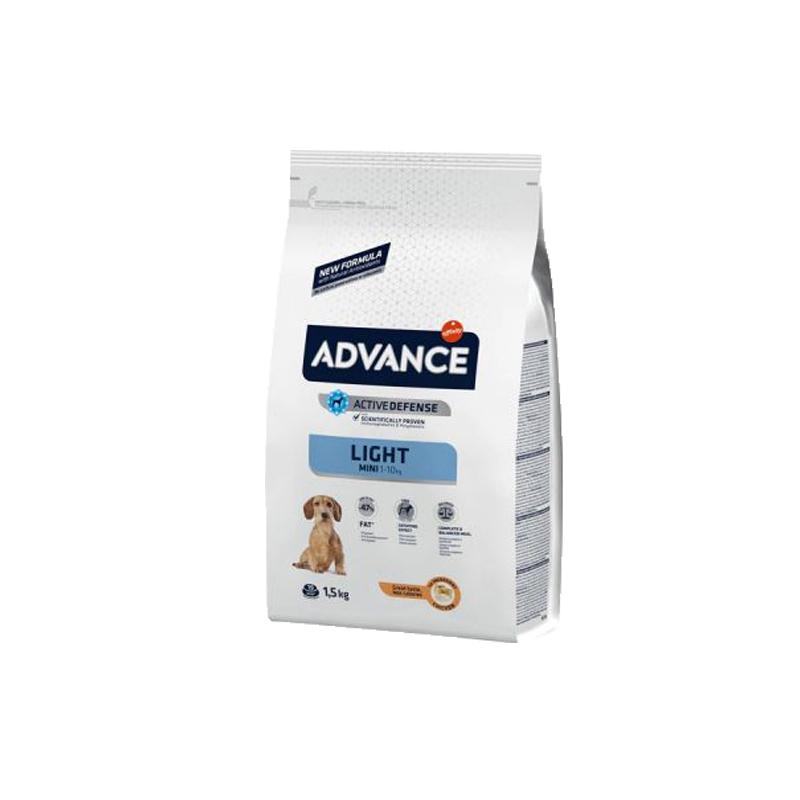 ADVANCE Suva hrana za pse Mini light, Piletina, 1.5 kg