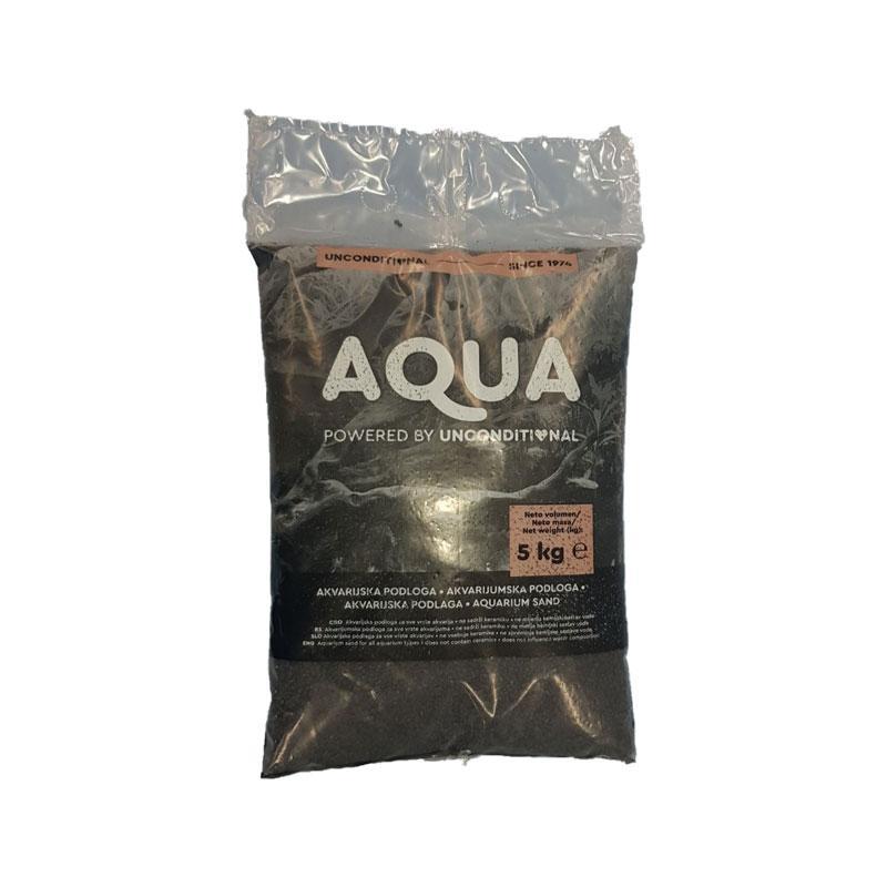 AQUA Šljunak za akvarijum, Kvarcni, Crni, 2-3mm, 5kg