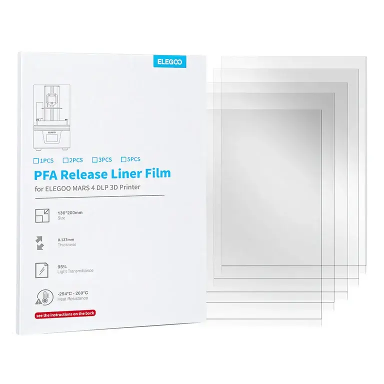 Elegoo Set PFA filmova za 3D štampač Mars 4 DLP, 5 komada