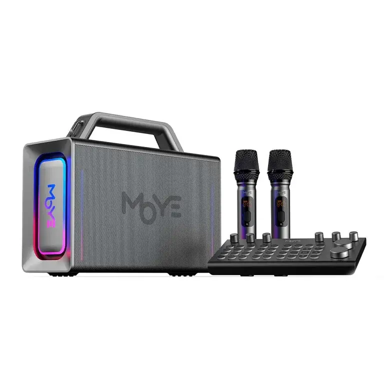 Moye Karaoke zvučnik Party Sound Box, 200W, Tamnosivi