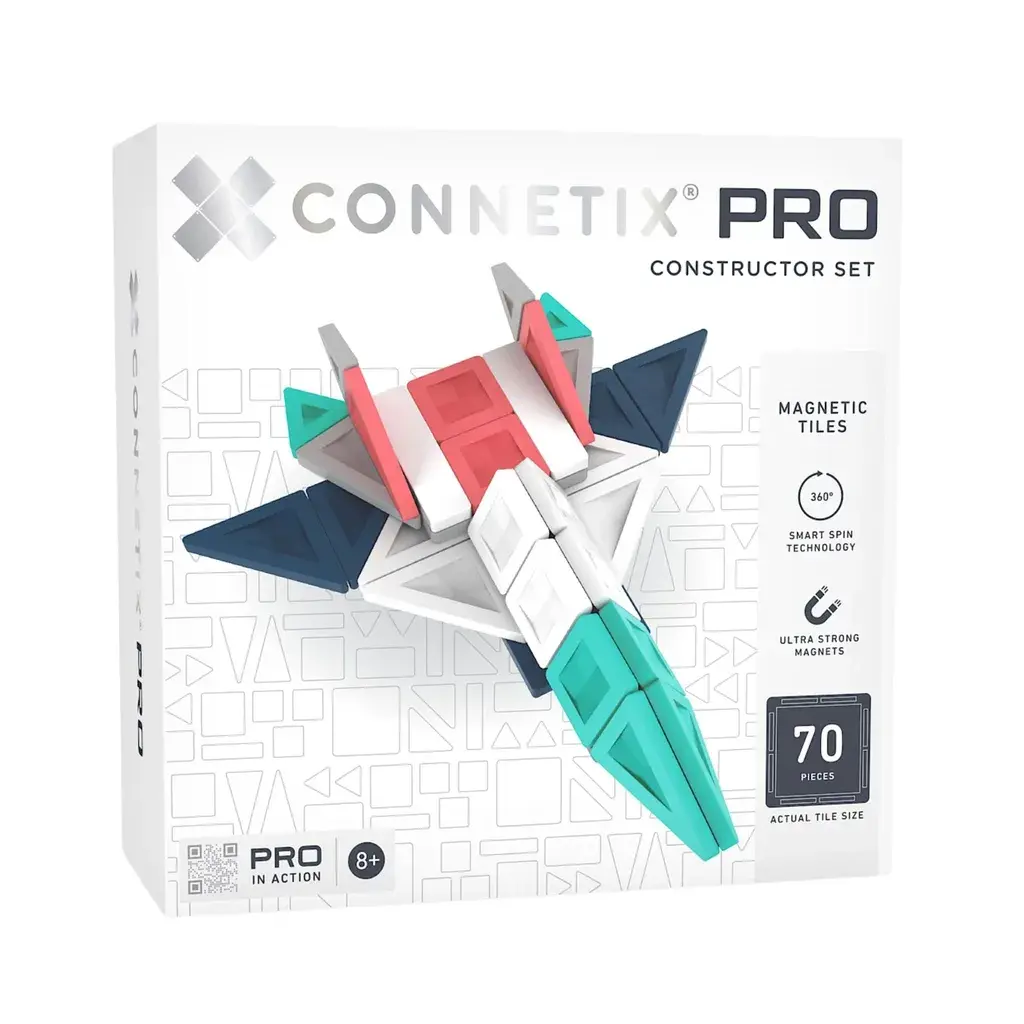 Connetix Magnetni konstruktor Pro, 70 delova, Šareni