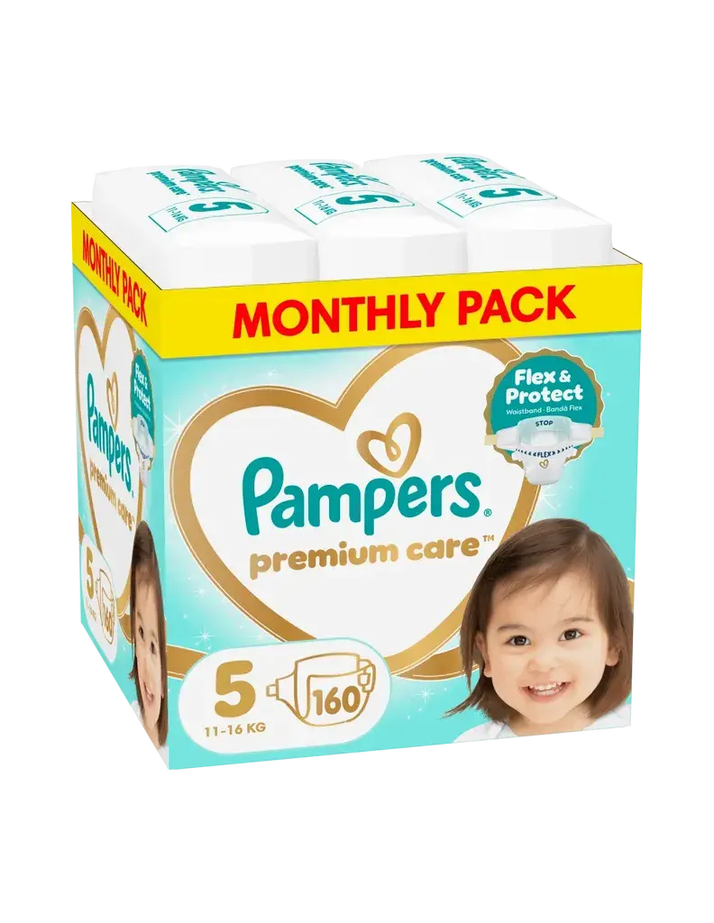 Pampers Pelene Premium Care 5, Monthly, 11-15kg, 160/1