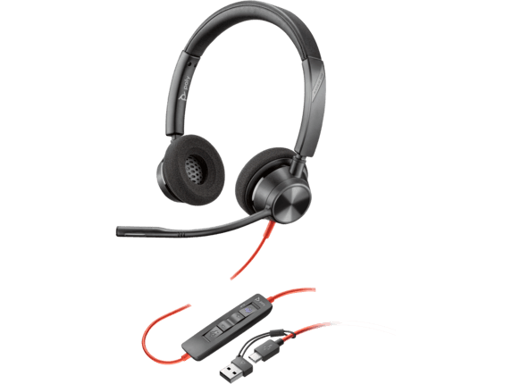 HP Slušalice Poly BW 3320 Stereo -M USB-C HS +USB-C, A, 8X220AA,  Crne
