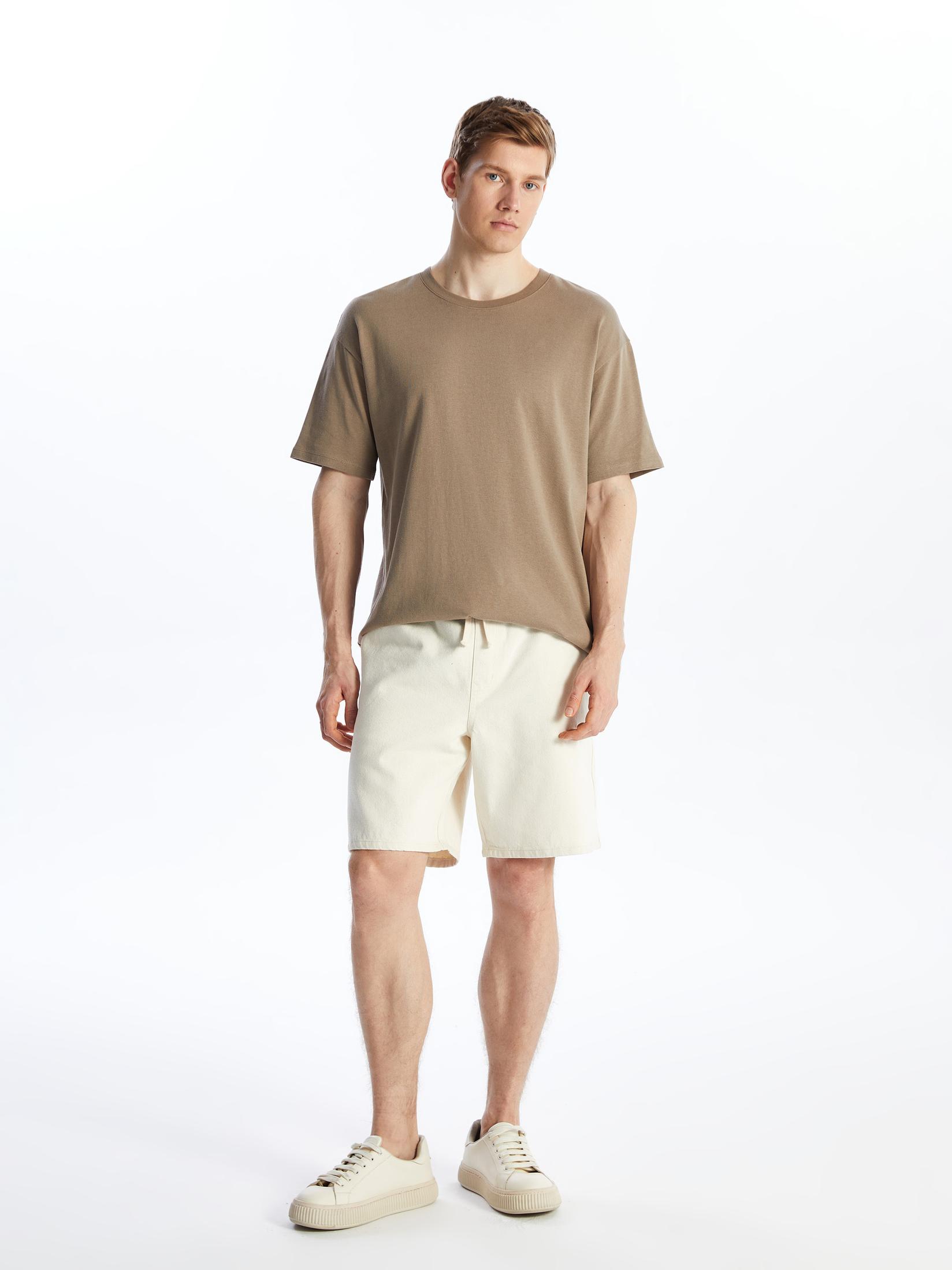 LC Waikiki Muški teksas šorc S4GA94Z8-DBD, Svetlobež