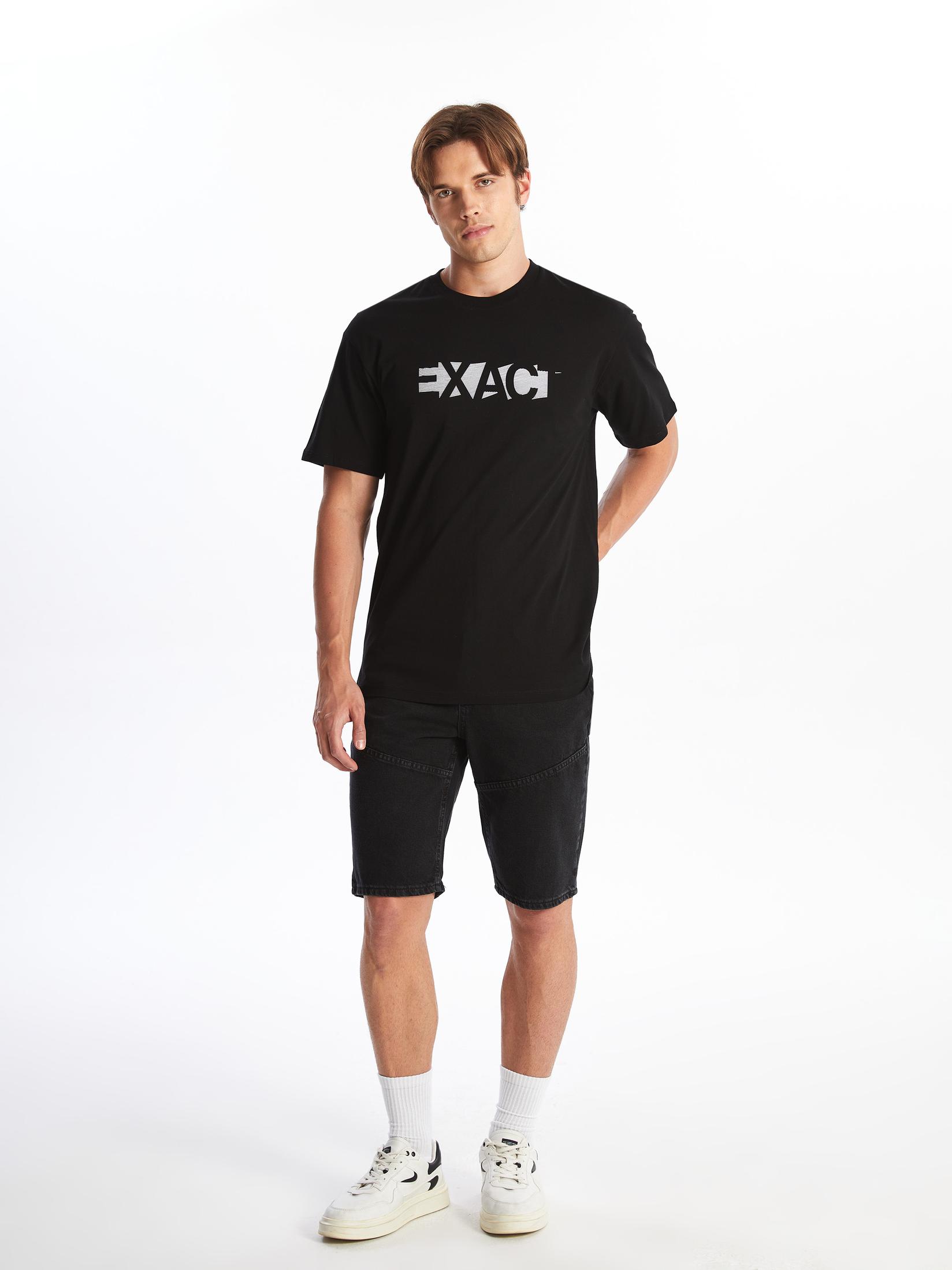 LC Waikiki Muški teksas šorc S4DN08Z8-326, Crni