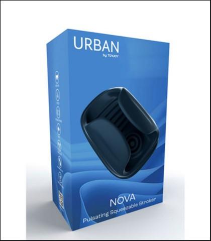 ToyJoy Masturbator NOVA Pulsating Squeezable Stroker, Pulsirajući, 8.1cm, Tamnoplavi