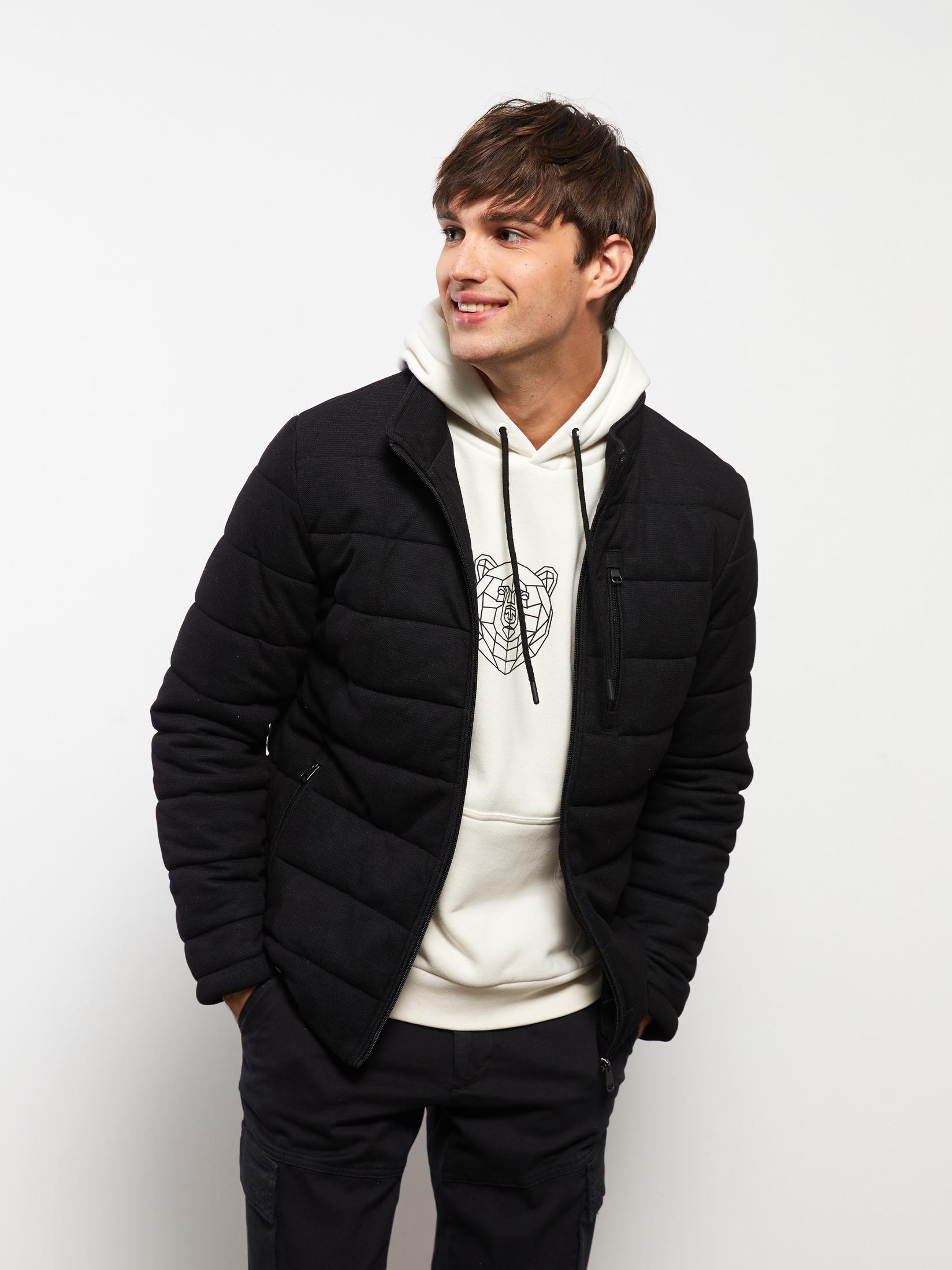 LC Waikiki Muška jakna S30339Z8-CVL, Crna