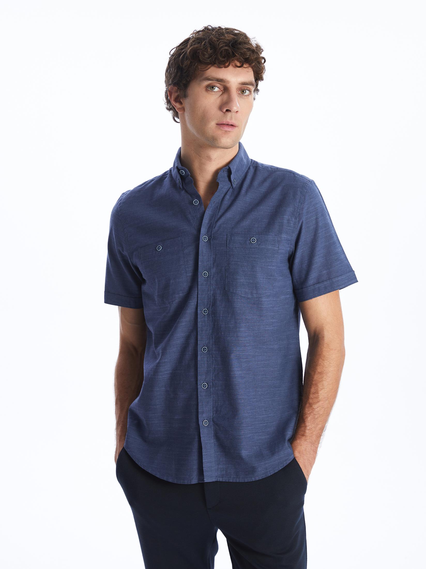 LC Waikiki Muška košulja S41954Z8-CWU, Indigo