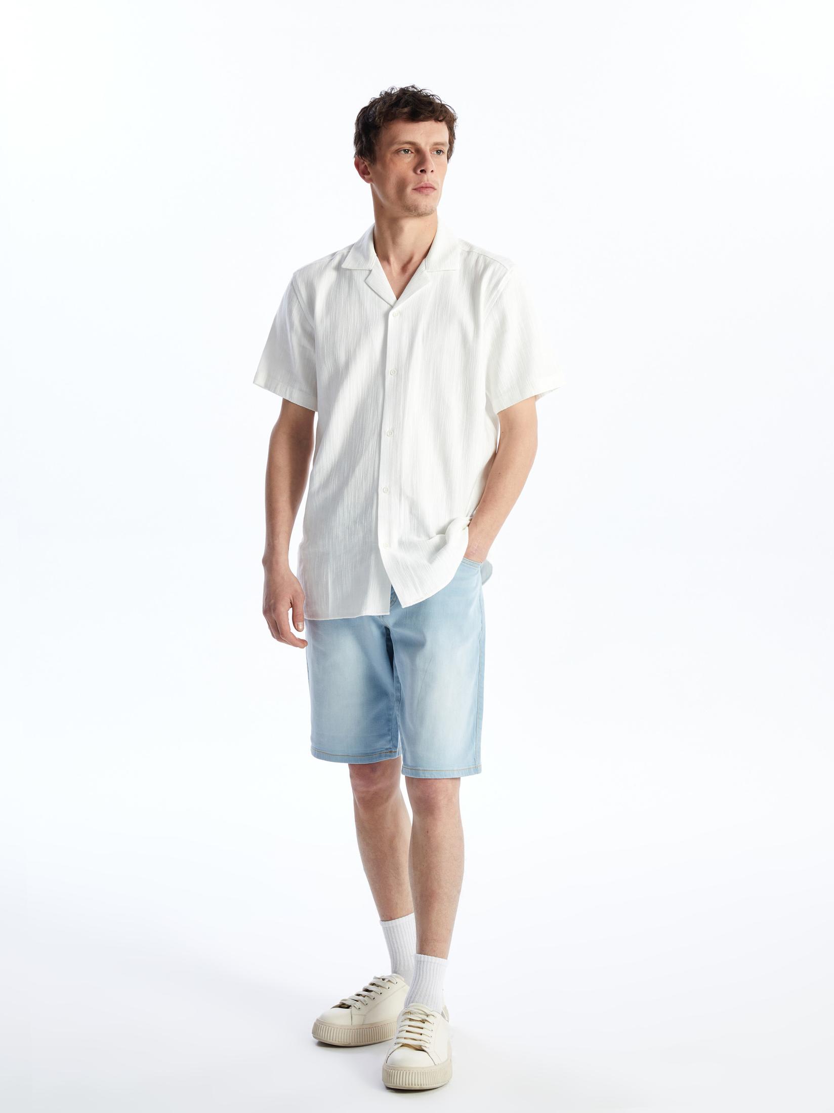 LC Waikiki Muški teksas šorc S4GA70Z8-311, Indigo