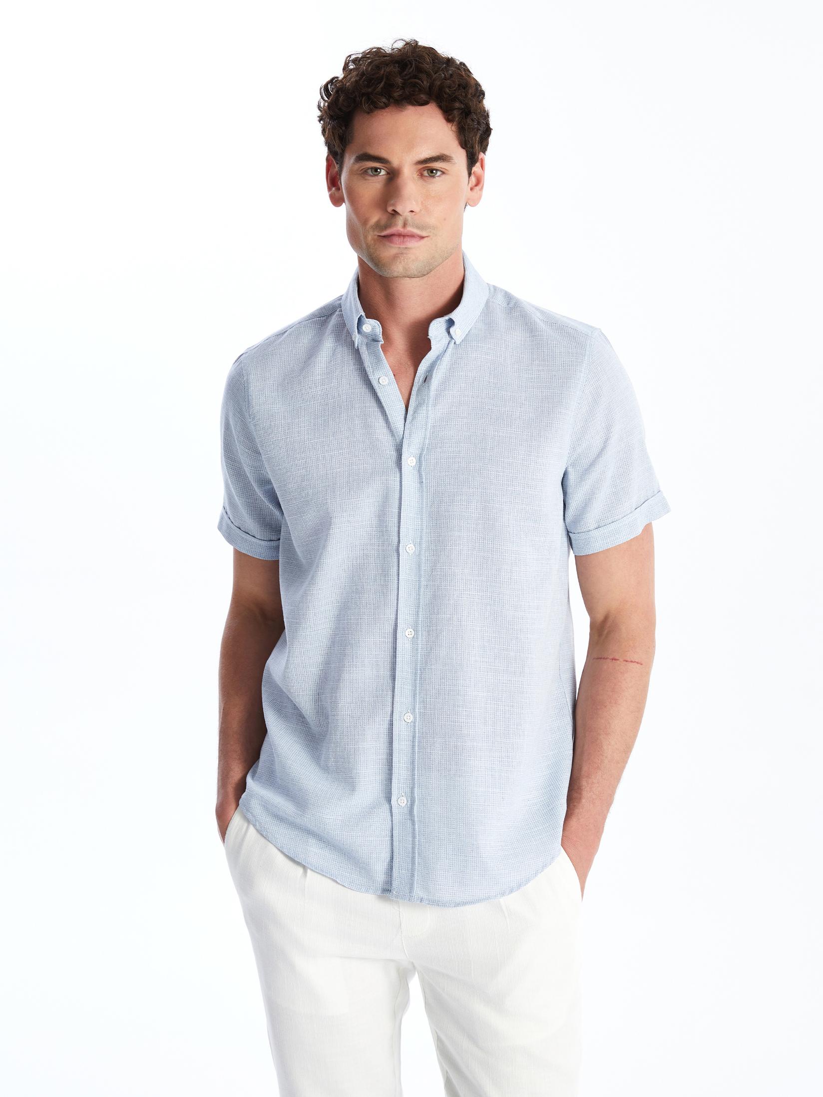 LC Waikiki Muška košulja S49282Z8-QKN, Plava