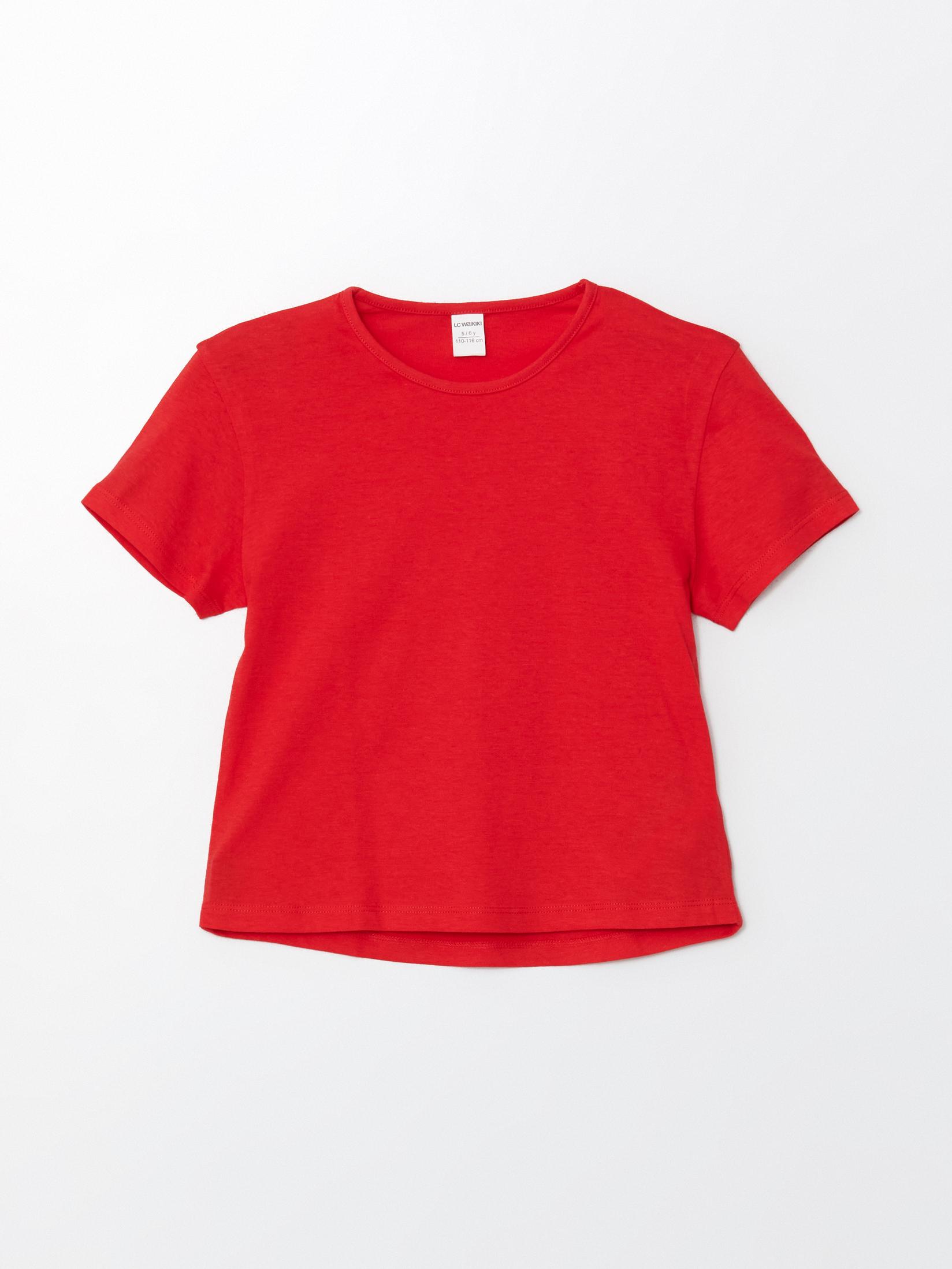 LC Waikiki Majica za devojčice S54140Z1-GXV, Crvena