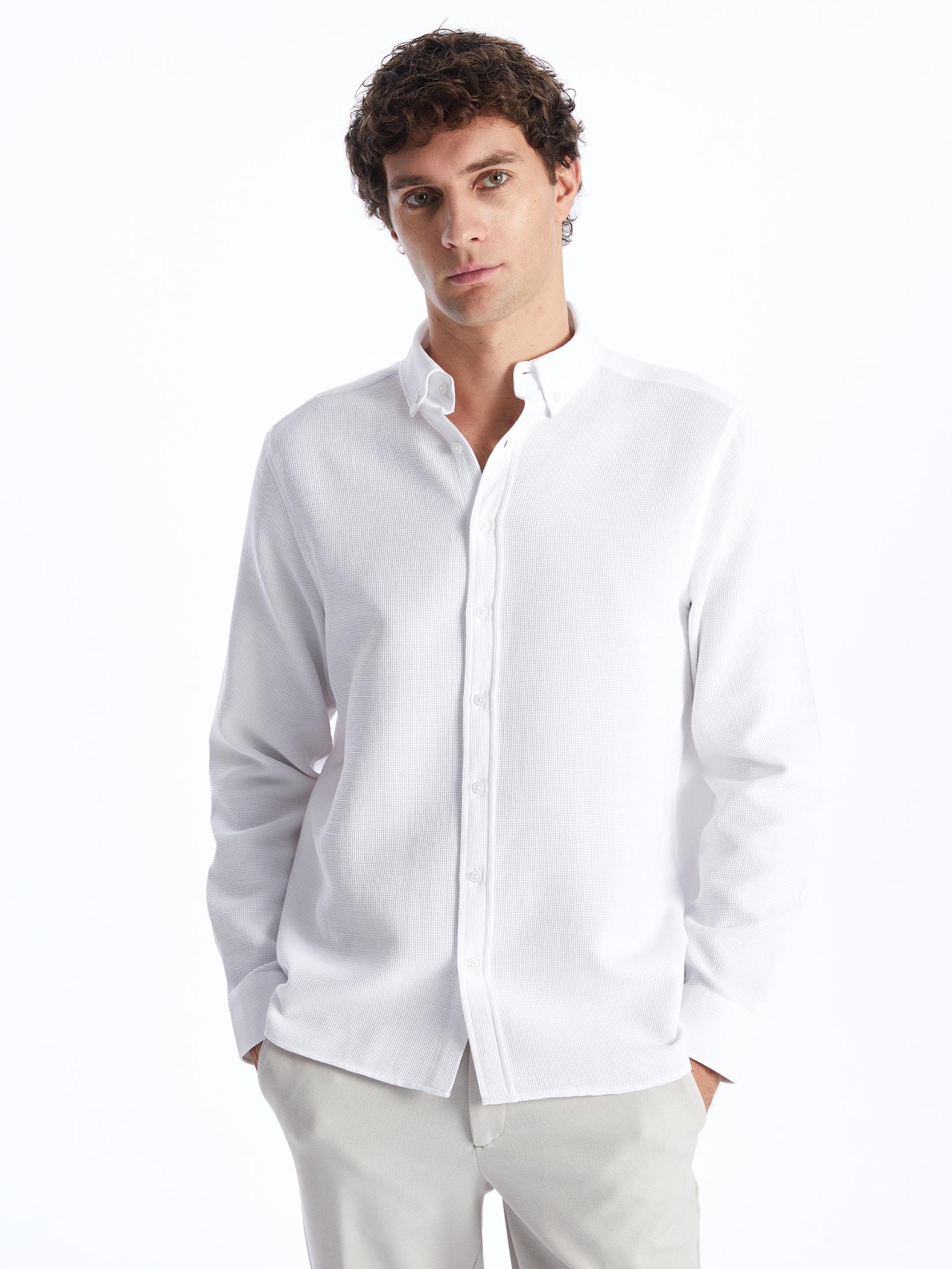 LC Waikiki Muška košulja S40311Z8-Q6K, Bela