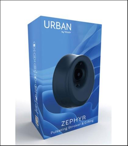 ToyJoy Masturbator ZEPHYR Pulsating Stroker & C Ring, Pulsirajući, 3 brzine, Tamnoplavi