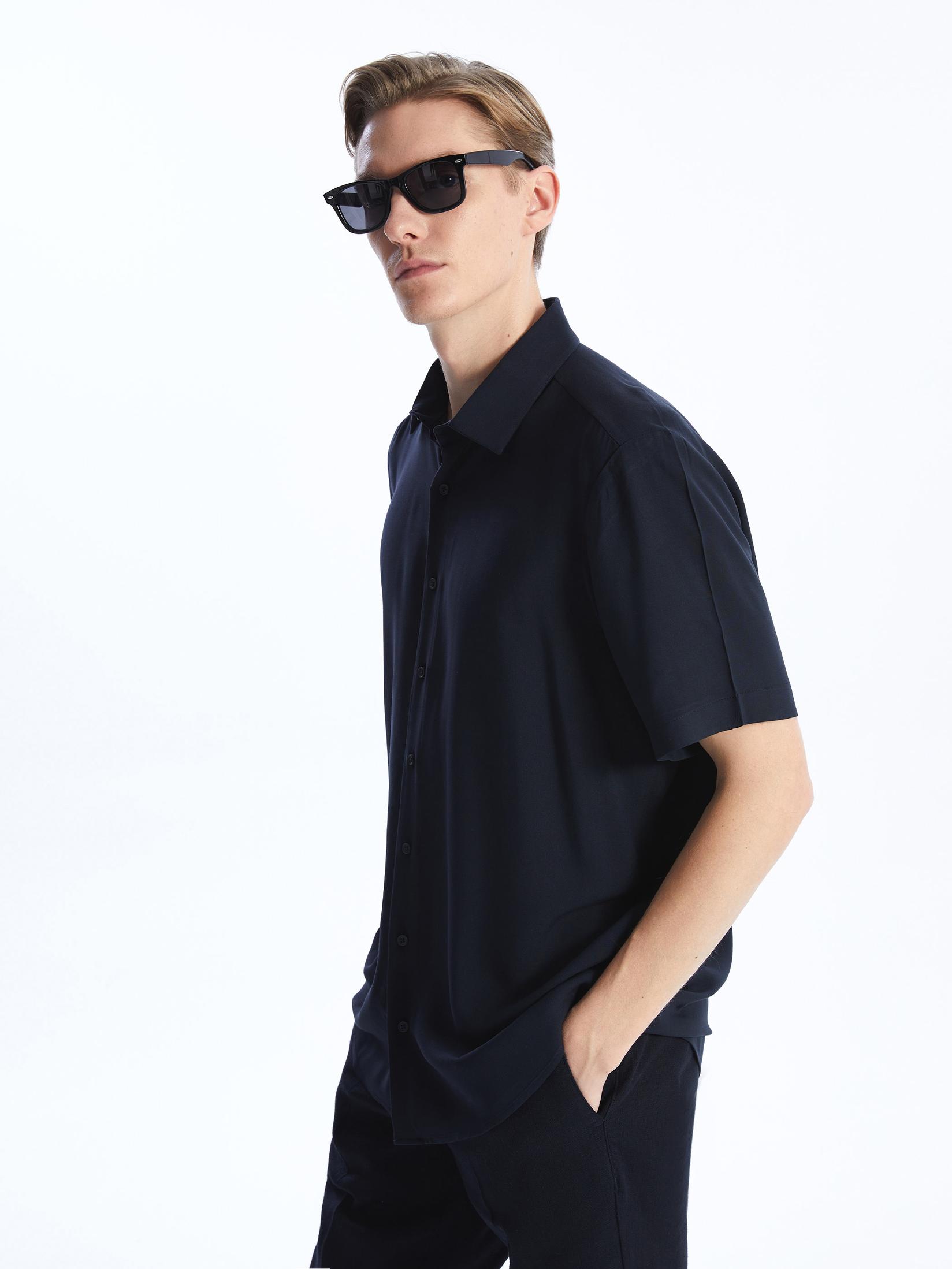 LC Waikiki Muška košulja S4CS68Z8-RQK, Teget