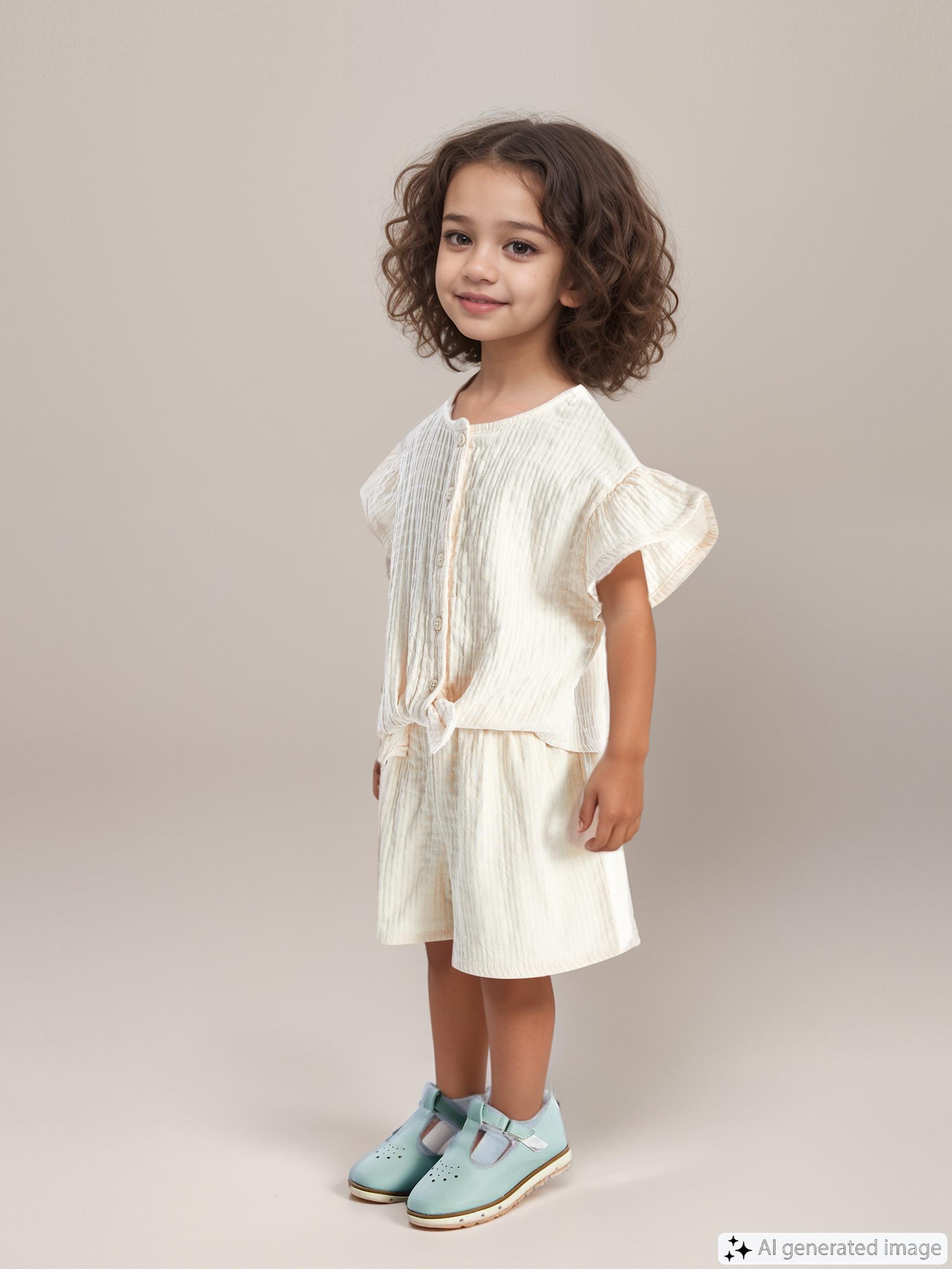 LC Waikiki Šorc za devojčice S4I295Z1-FF7, Bež