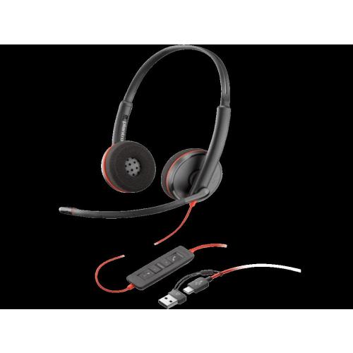 HP Slušalice Poly BW 3220 Stereo USB-C HS +USB-C, A,  Crne