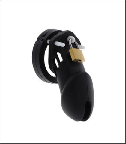 Hidden Desire Kavez za penis Chastity Cock Cage Silicone, Silikonski, 9cm, Crni