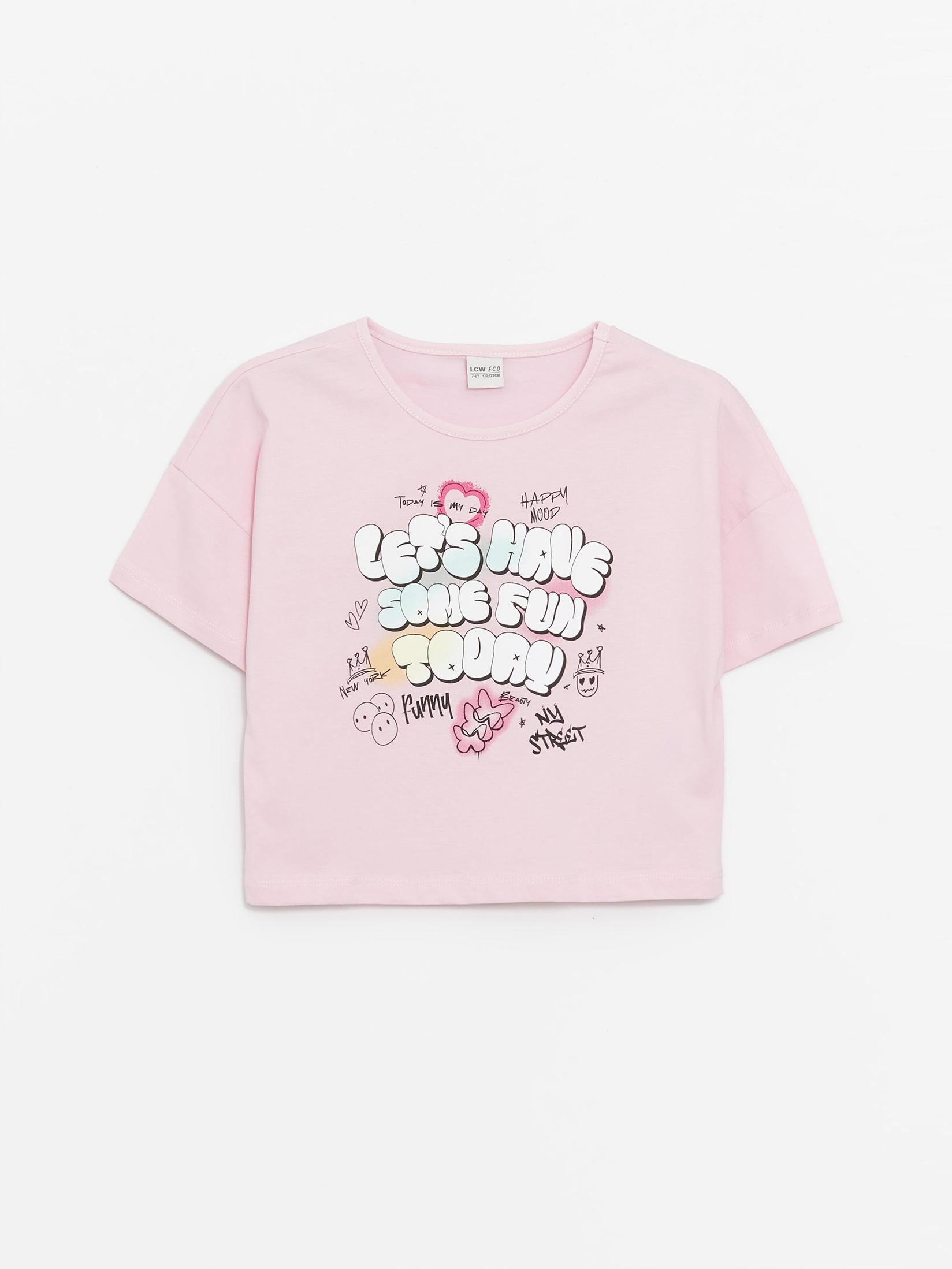 LC Waikiki Majica za devojčice S4G458Z4-FWJ, Roze