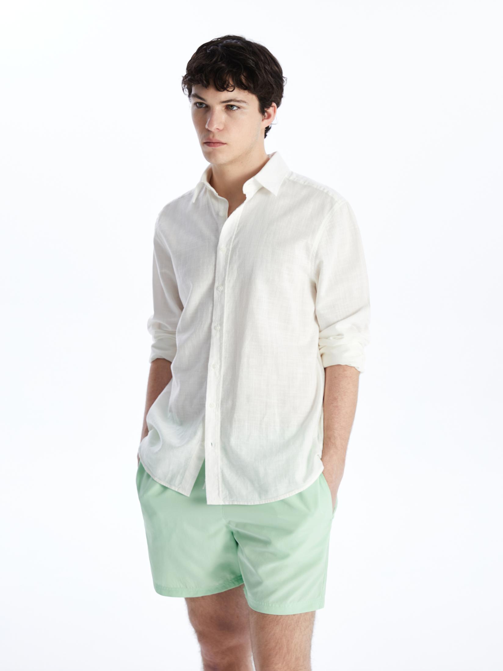 LC Waikiki Muški kupaći kostim S4BI14Z8-PZX, Zeleni