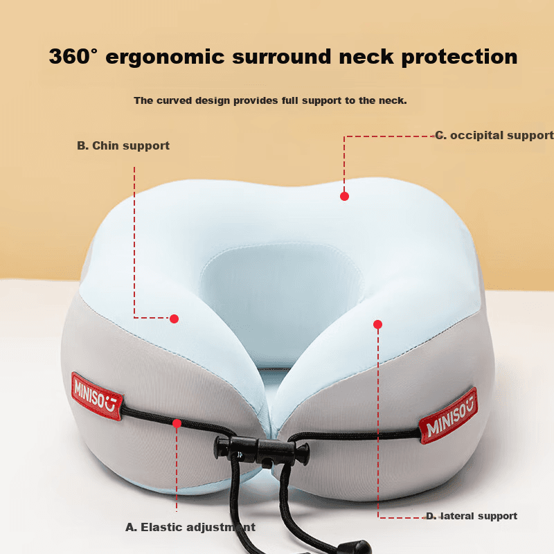 Miniso Jastuk za vrat, Memorijska pena, Prenosiv