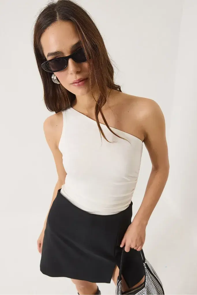 Bianco Lucci Ženska bluza 4013 60284028, Brod izrez, Bela