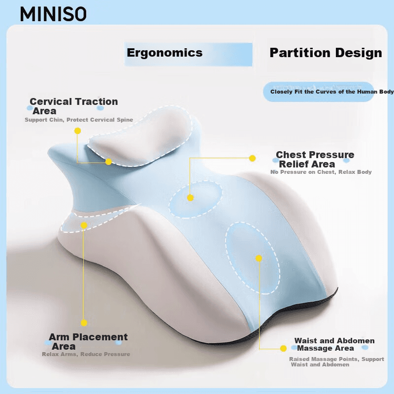 Miniso Multifunkcionalni jastuk od memorijske pene, Podrška za leđa, Jastuk za lice, Jastuk za telefon