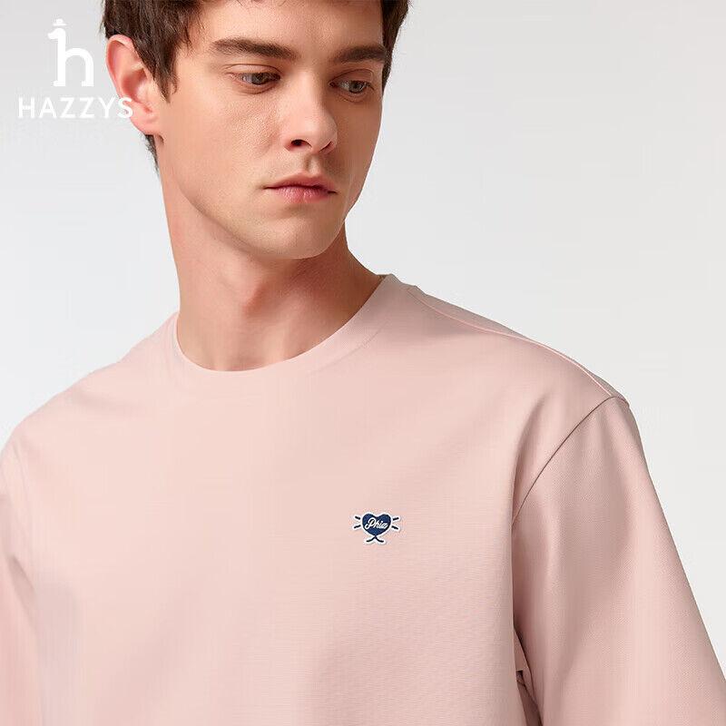 Hazzys Muška majica, Okrugli izrez, Svetloroze